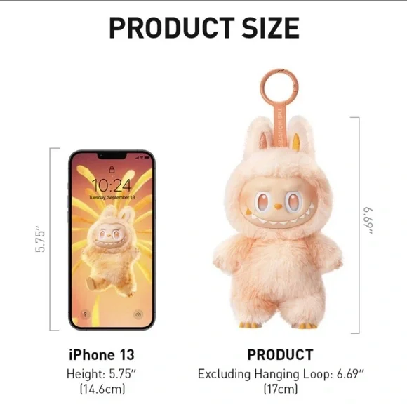 AUTHENTIC Pop Mart Labubu Big Into Energy Plush Pendant; CONFIRMED LUCK - Picture 5 of 7
